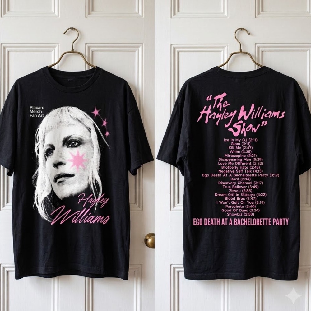Hayley Williams Black & Pink Graphic Tee